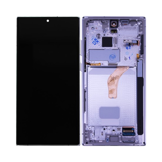 Touch+Display+Frame Samsung Galaxy S22 Ultra/S908 Service Pack White Touch+Display+Frame Samsung Galaxy S22 Ultra/S908 Service Pack White